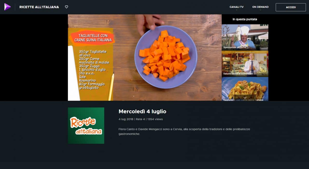 Ricette All'Italiana - Rete 4 — immagine 4